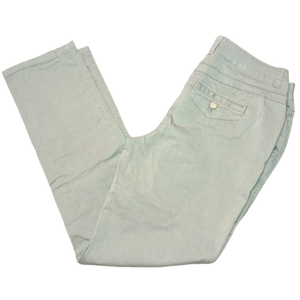 Chicos Khaki Straight Leg Pants Size 0 (US 4)